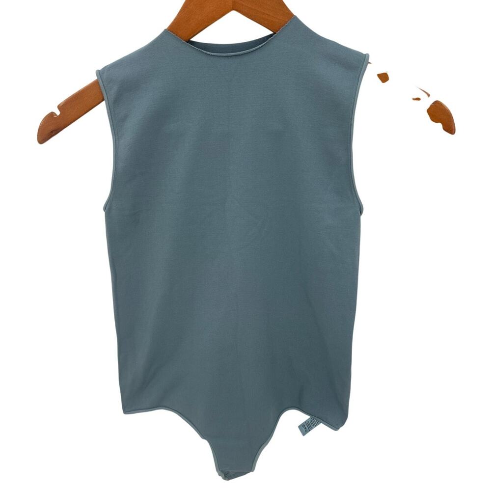 SKIMS Slate Blue Essential Sleeveless Bodysuit // S/M